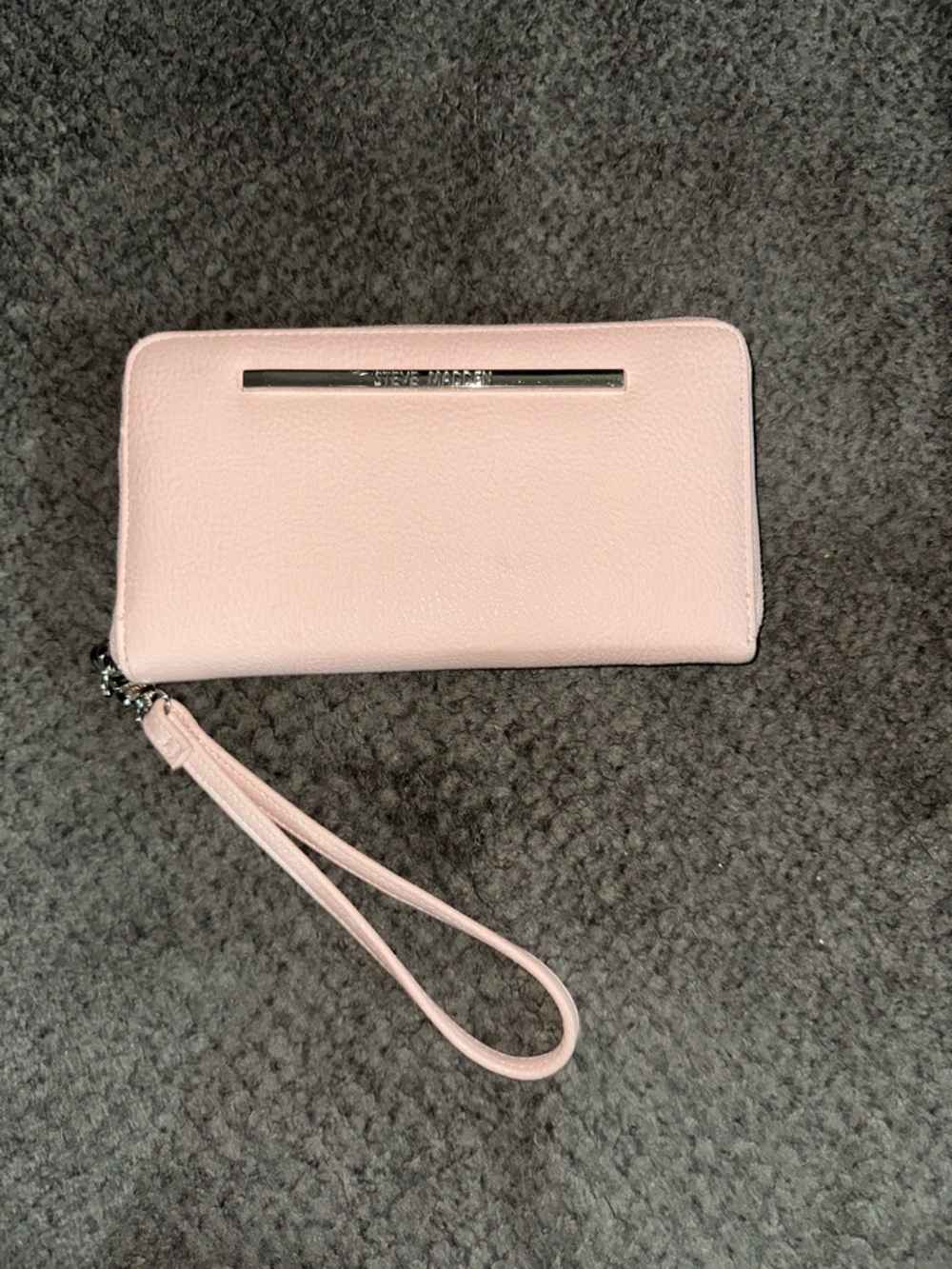 Steve Madden Light Blush Pink Wristlet Clutch